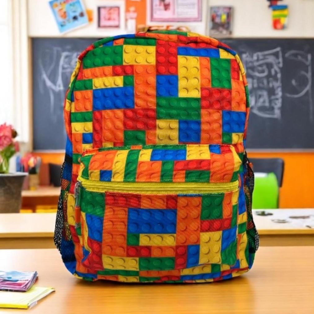ORIGINAL TAS ANAK LUCU HOJA KIDDIE LEGO CANVAS BACKPACK BAG SET BAGPACK MURAH TAS KANVAS GRATIS LUNC