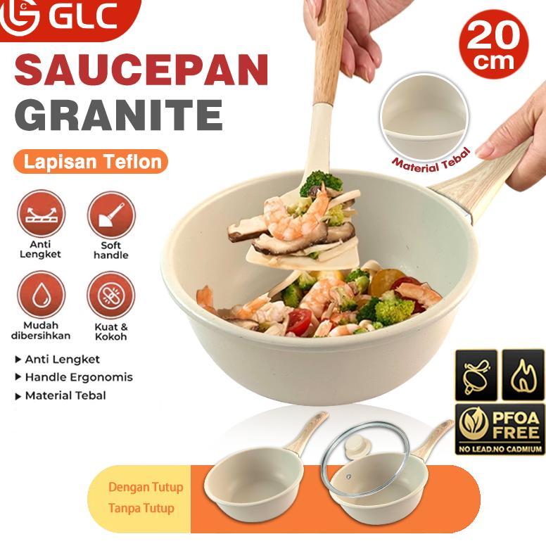 BEST DEALS Panci Susu Granite Mini Anti Lengket Foodgrade Sauce Pan Marble Anti Lengket Panci Susu a