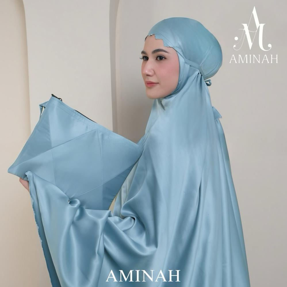 Limited Aminah - Mukena Dewasa Silky Traveling Daily Aminah Lasercut