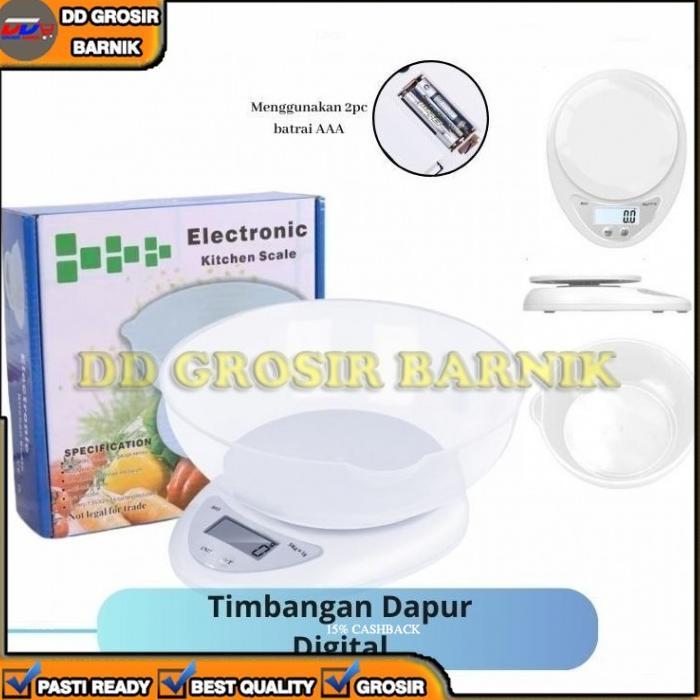 HOT DEALS [DGB] TIMBANGAN TIMBANG DIGITAL WADAH KUE MANGKOK MANGKUK 5KG 5 KG 5000 5000G 5000GR GR