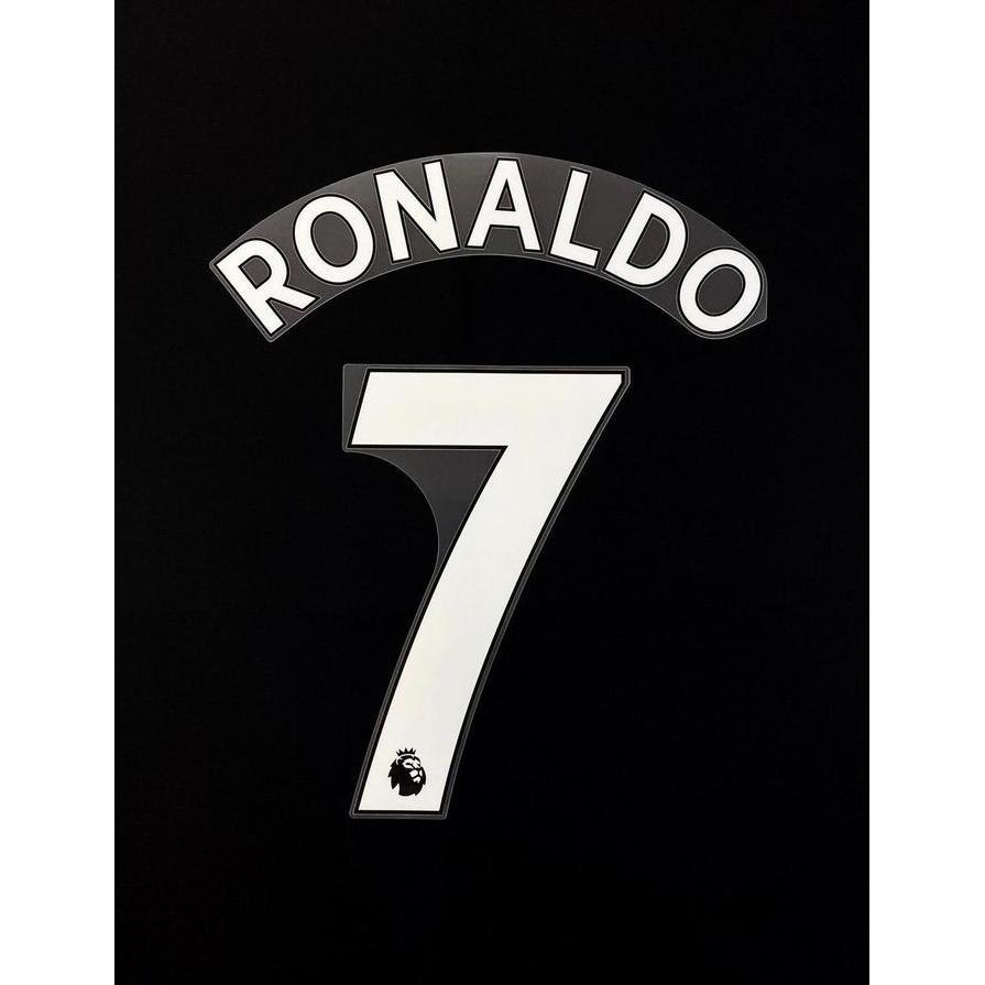 TERBARU - NNS Avery 2019-23 / PUTiH = RONALDO (7). Original Nameset for Jersey
