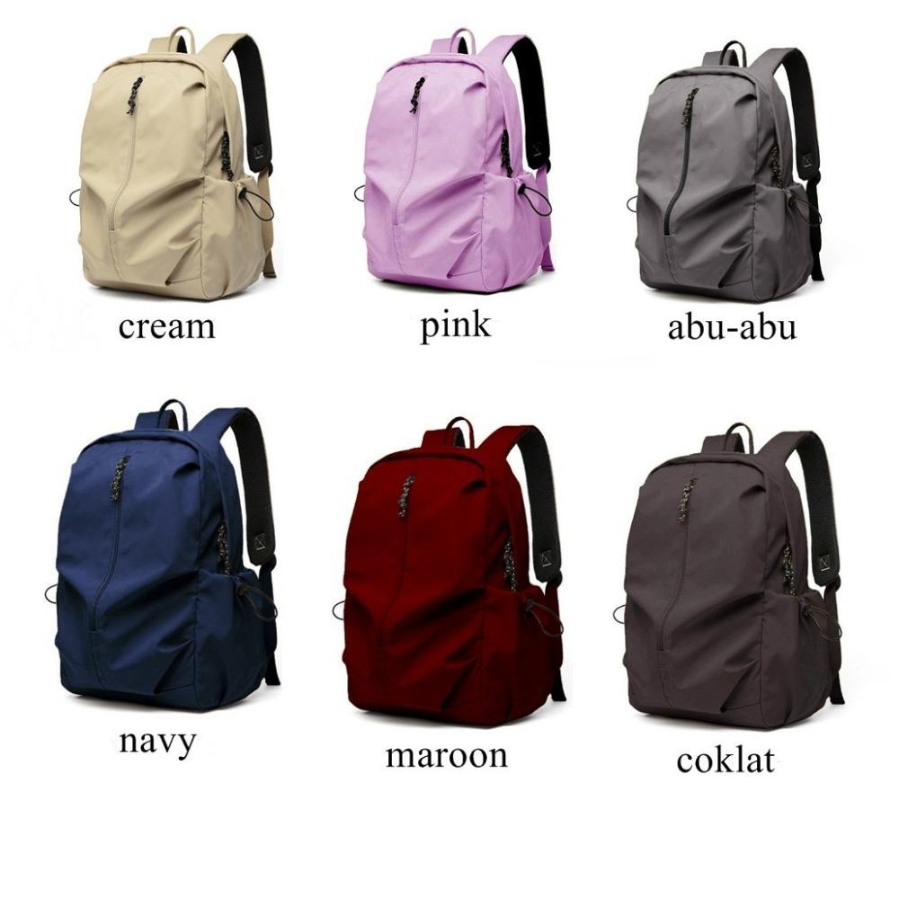 CUCI GUDANG Hibags Tas Ransel Backpack Kanvas Terbaru - Tas Laptop Travel Pria