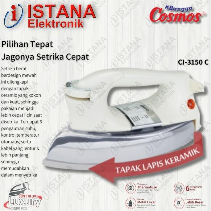 COSMOS SETRIKA CERAMIC SOLE PLATE CI-3150 C IRF