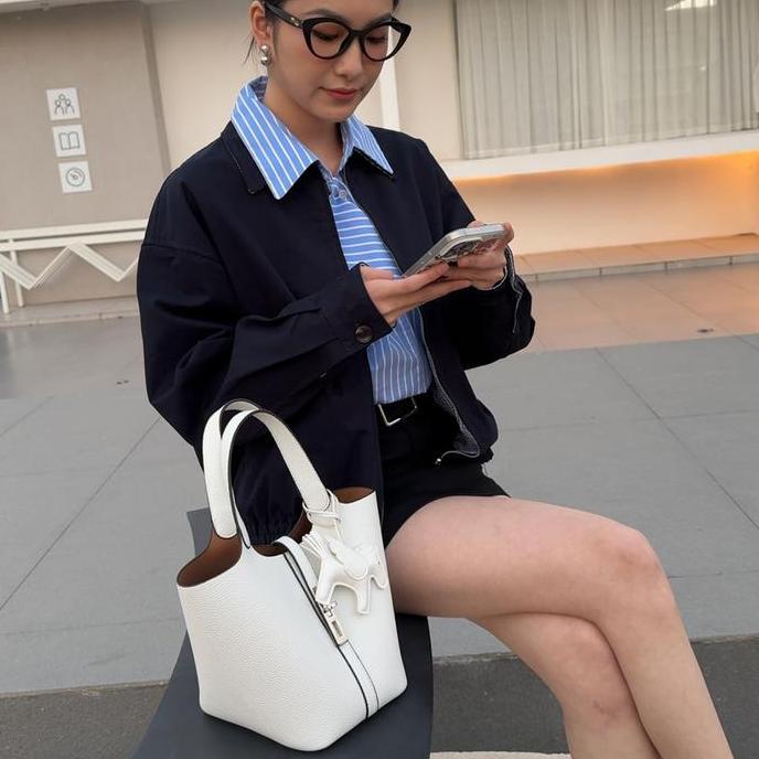 Caitina Tas Wanita CN6004: Tas Keranjang Sayuran Fashion Bucket Bag All-match Model Terbaru 2026 Ide