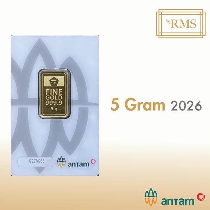 5 GR (GRAM) LOGAM MULIA/LOGAM MULIA ANTAM/LM/EMAS ANTAM BERSERTIFIKAT