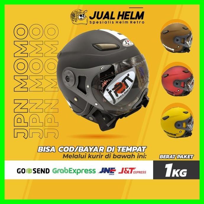 Helm JPN MOMO Pilot (Retro/Bogo/Klasik/Classic/Vespa)