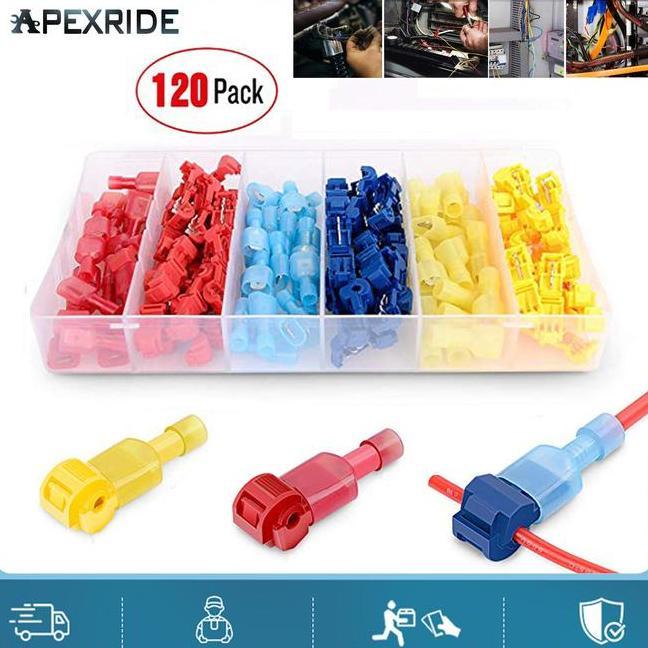 Idapexride 120 Pcsbox Klip Terminal Multi Kabel Qui Jumper Klip Konektor Kabel Listrik Jumper Set Kl