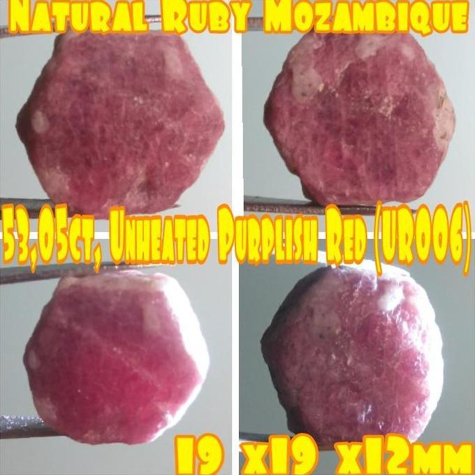 *#*#*#*#] 53,05ct, Unheated Purplish Red Ruby Mozambique (UR006)