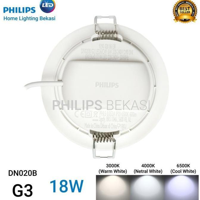 Allthebest- Lampu Downlight Philips 18 Watt LED DN020B 7 inch