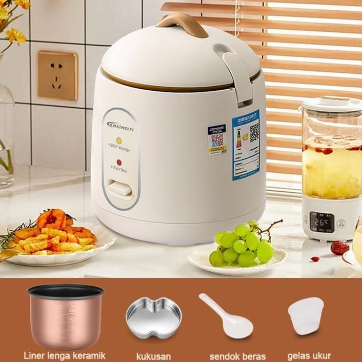 TERMURAH MAIMEITE Magic Com 1.2 liter Penanak nasi Kecil dan portabel Low watt Rice Cooker