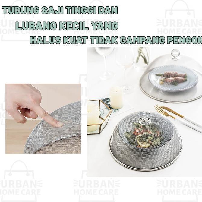 Tudung saji 28/30/35/40cm Stainless Mesh Food Cover/Tudung Saji Stainless Estetik/ Penutup Makanan M