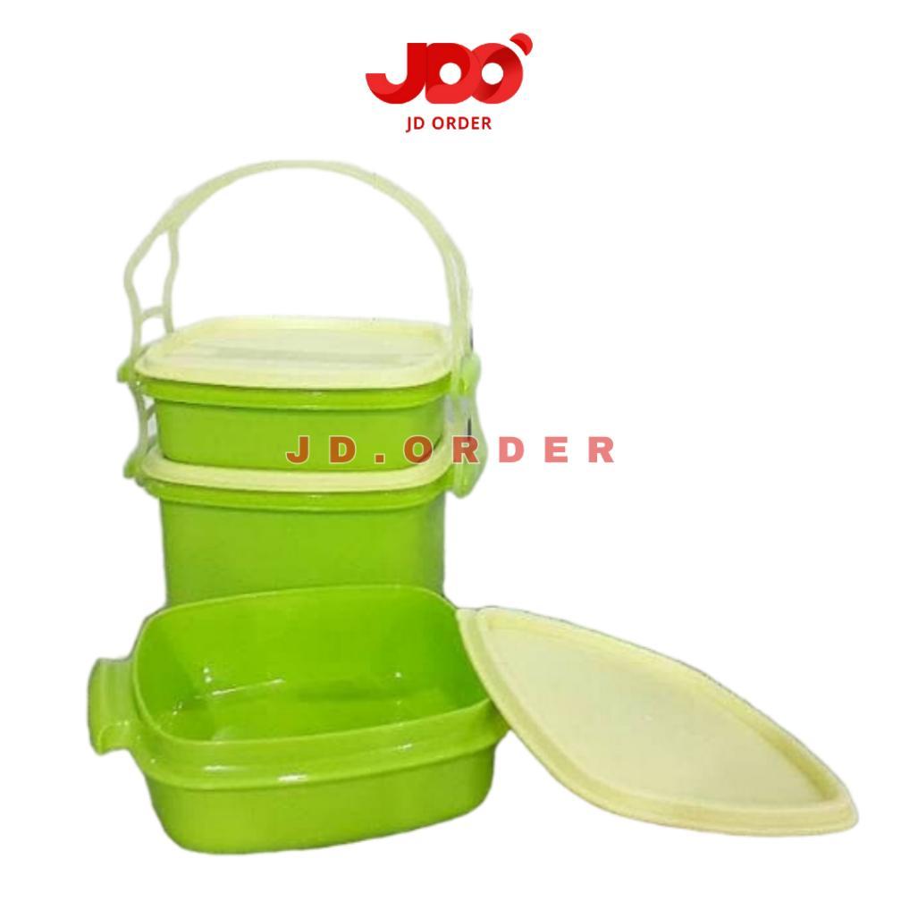 NEW PROMO Rantang Plastik Susun 3 Besar, Rantang Piknik Susun Golden Sunkist RPS-9007