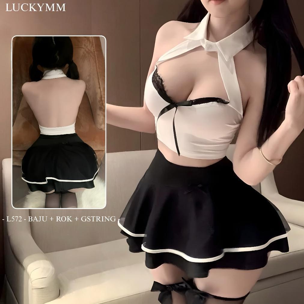 572 DRESS OFFICE LADY BAJU SERAGAM OL WANITA IMPORT PREMIUM 1210 LMM