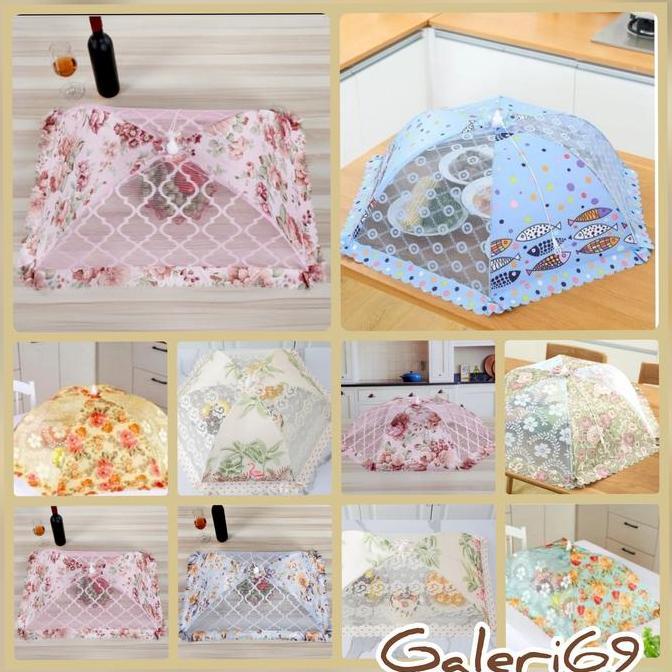 Tudung Saji Lipat Tudung Saji Payung Kualitas Premium Ukuran Besar TS