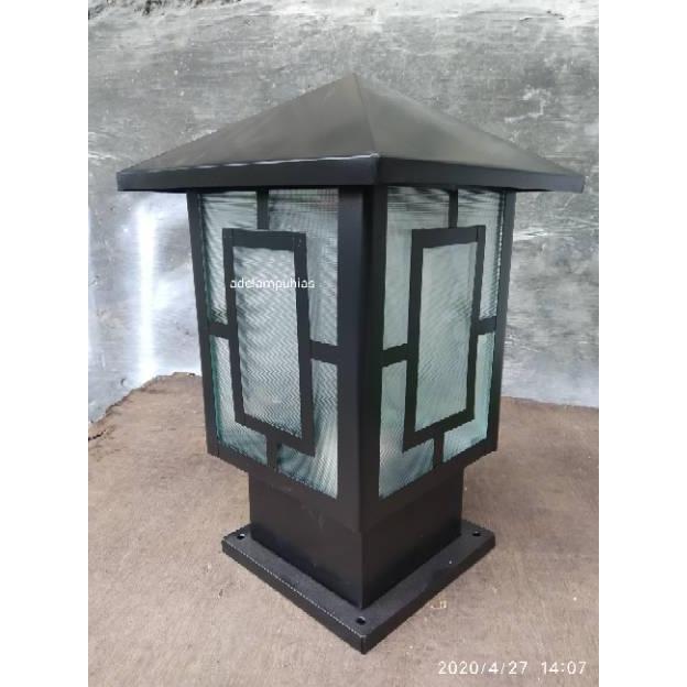 Allthebest- Lampu hias pilar taman bagus minimalis. Lampu unik.