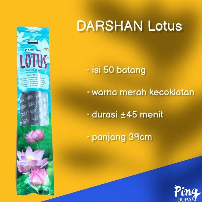 Kualitas terbaik] Hio Lotus Isi 50 Batang Dupa Pounch By Maharaja India