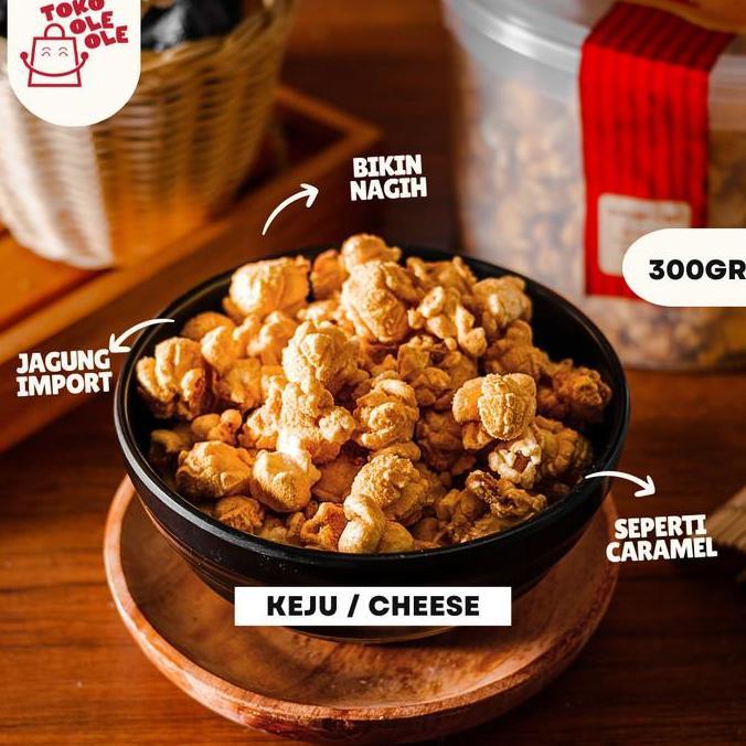 Popcorn Rasa Caramel Coklat Keju Premium Jagung Popcorn Camilan Snack Jagung 300gr