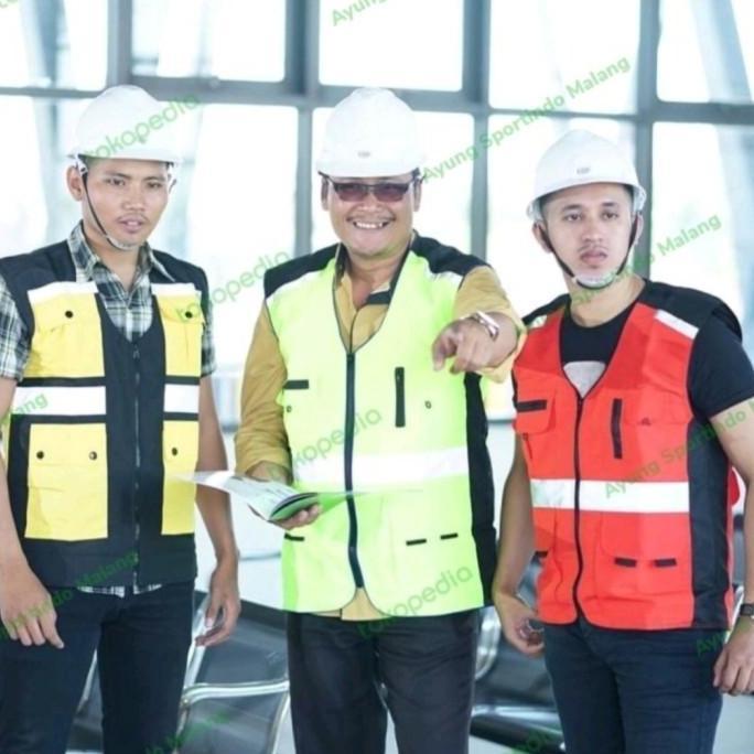 Rompi Parasut Hijau-Safety Vest JUMBO