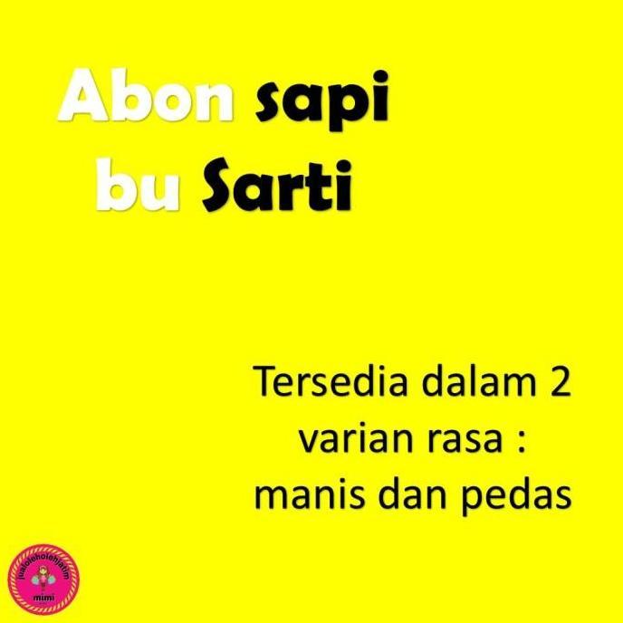 ABON SAPI BU SARTI SURABAYA 250 GRAM