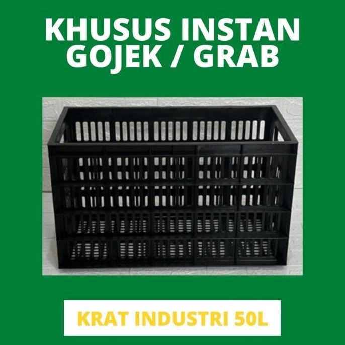 KRAT INDUSTRI 50L / KERANJANG KRAT BUAH PLASTIK 50L