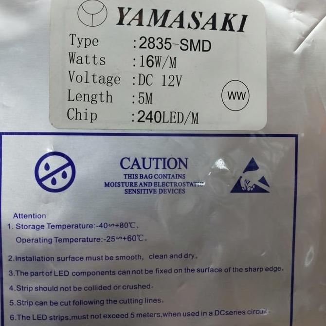 TERMURAH - yamasaki Led strip 240 led 16W/M/lampu Led Strip yamasaki 240 led 12v