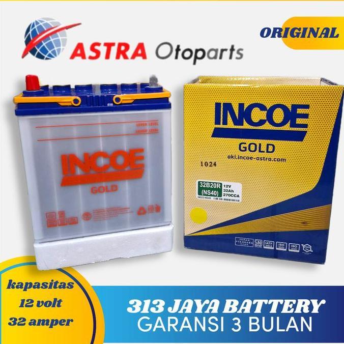 Aki/Accu mobil Incoe basah Ns40 Avanza, terios,Rush,Dll