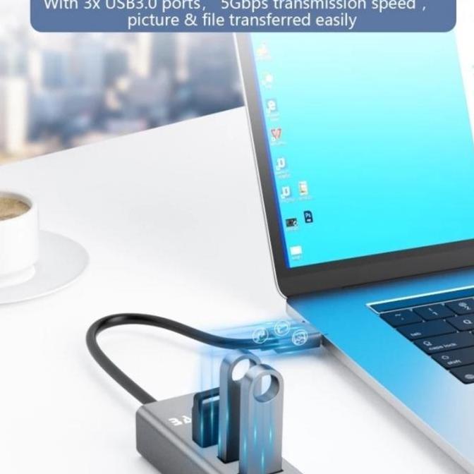 ORITO BAFO Hub USB-C to Gigabit Ethernet LAN 3 Port USB 3.0 BF C324