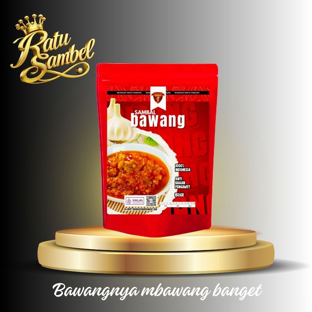 150gr Sambal Bawang/ Sambel Bawang/ Sambal Original/ Bawang/ Sambal/ Sambel/ Sambal Saset/ Sambal Ke