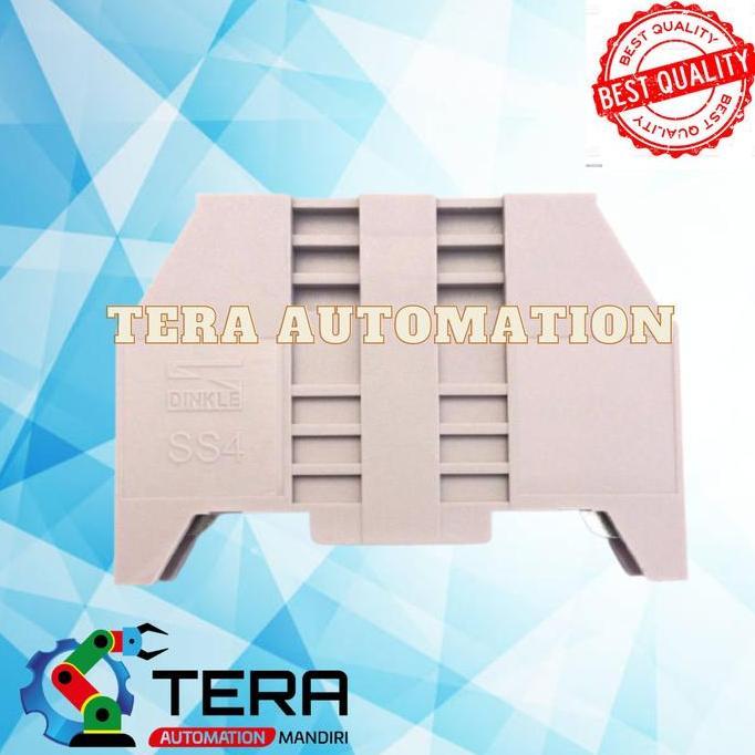 MVRA Dinkle SS4 DIN Rail Terminal Block End Bracket Screw Type 35mm Rail