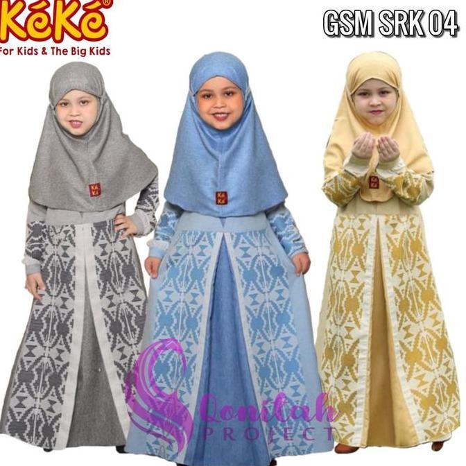 Qonitah Project Gamis Anak GMSR K 04 Keke Busana Muslim Baju Muslim QP