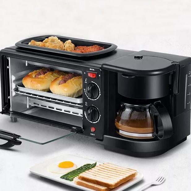 TERBARU - 3 in 1 Breakfast Makers - Coffee Maker/Frying Pan/Toaster Oven