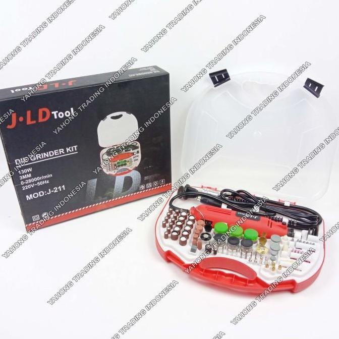 LOMARASHOP Die Grinder Kit JLD J 211 Mesin Gerinda Mini 95 pcs set