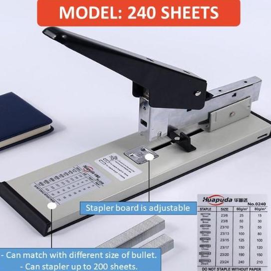 LOMARASHOP Hekter Untuk Kertas Tebal - Hekter Serba Guna Heavy Duty Stapler Tembak Kangaro /staples 