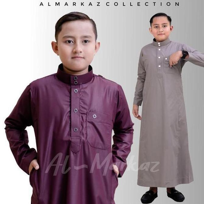 New Jubah Pria Muslim Slimfit Anak "Benzema Panjang Remaja Terlaris
