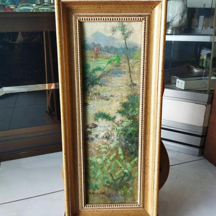 Terlaris Lukisan Sungai Kanvas/Lukisan 1990 An/Lukisan Pemandangan Jadul/Kanvas Pemandangan