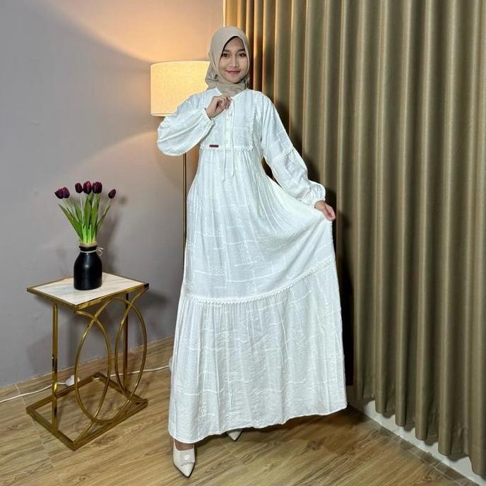 ARUNA DRESS  TURKISH LINEN BORDIR PREMIUM