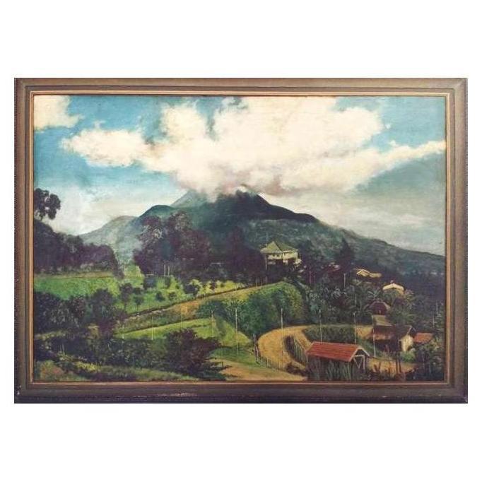 Terlaris Lukisan Dinding Pemandangan Besar Kuno Antik