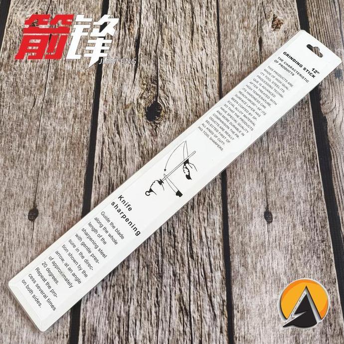 Bestgood- Pengasah Sharpening steel Jianfeng Original Oval 12 inch