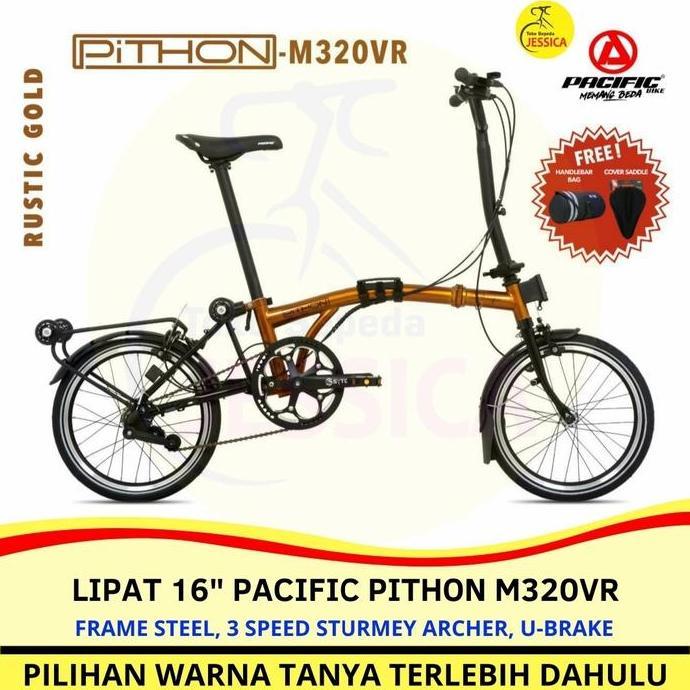 Terlaris Sepeda Lipat 16 Pacific Pithon