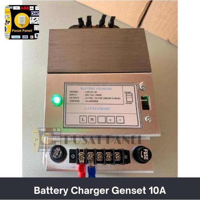 Battery Charger Genset 10A / Cas Aki Genset 10A
