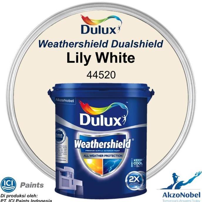 CAT DULUX WEATHERSHIELD 20 LT - LILY WHITE 44520