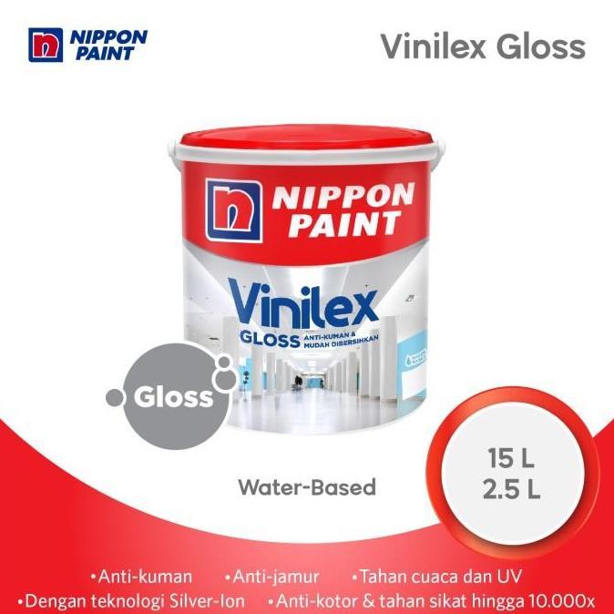 [12,5 LITER] CAT TEMBOK INTERIOR NIPPON PAINT VINILEX GLOSS