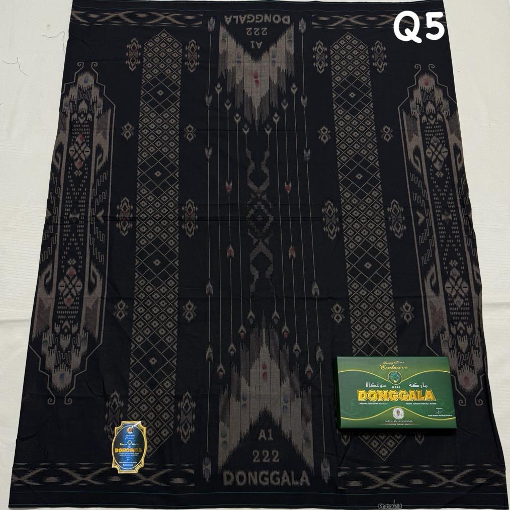 SARUNG DONGGALA A1 HITAM ORIGINAL TERMURAH TERLARIS COD TERBARU 2024