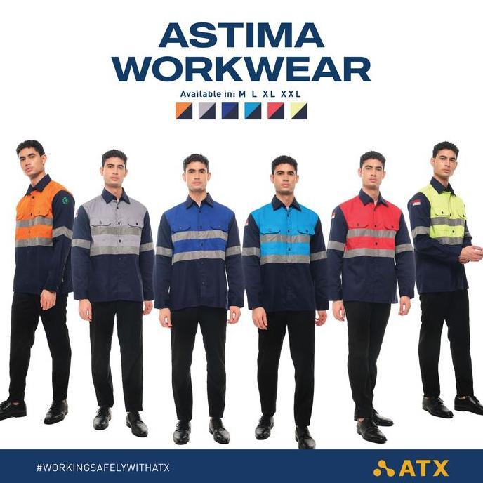 Wearpack Safety Baju Kerja Lengan Panjang Kombinasi Merk ATX