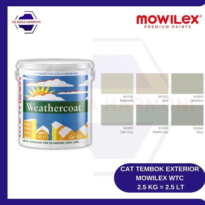CAT TEMBOK EXTERIOR MOWILEX WEATHERCOAT 2.5 KG / 2.5 LT