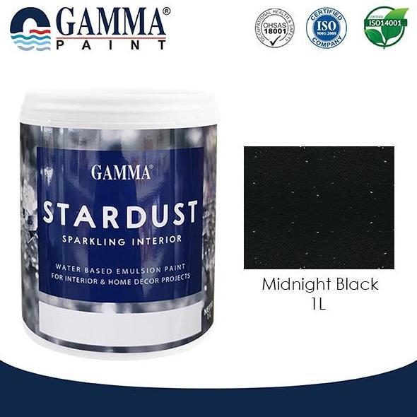 STARDUST 1L - Midnht Black - Cat Tembok Glitter Elegan Menawan