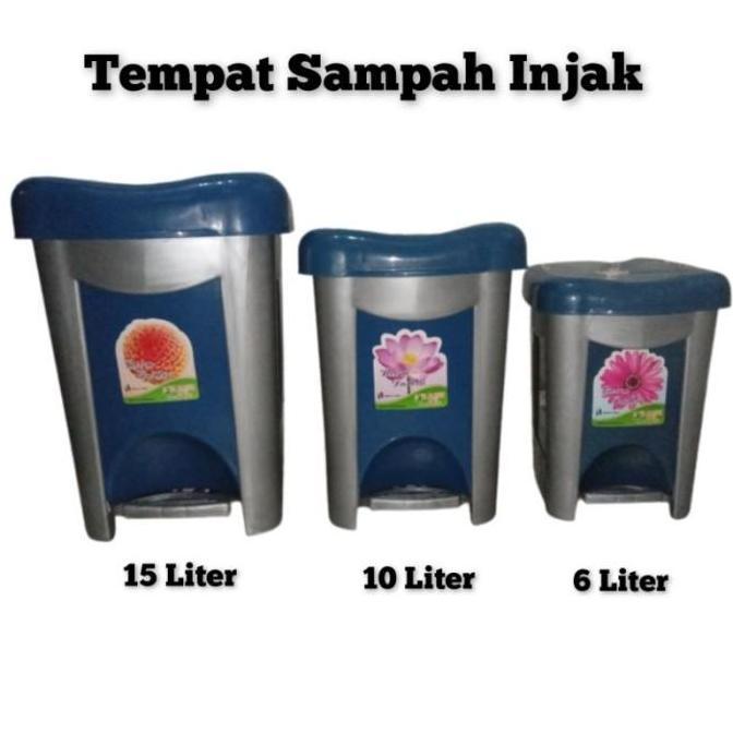 15 Liter Tempat Sampah Injak / Tong Sampah / Keranjang Sampah