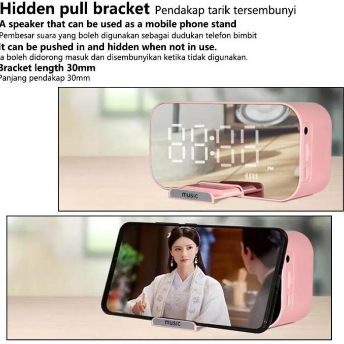Digital Clock with Bluetooth Speaker Alarm / Jam Digital Bluetooth