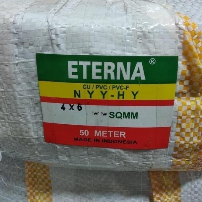 Promo Kabel Serabut Hitam NYYHY 4 x 6mm 4 x 6 mm Eterna 100m Diskon