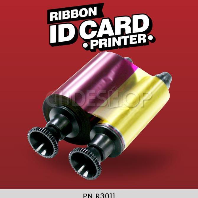 TERBARU Ribbon Printer ID Card Evolis YMCKO 200 sisi PN: R3011